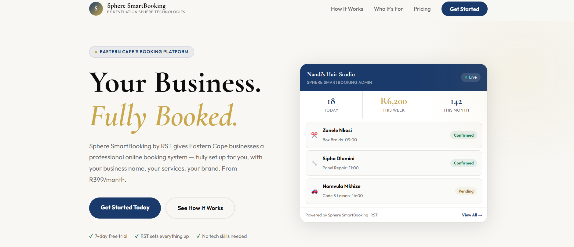 website for professional services